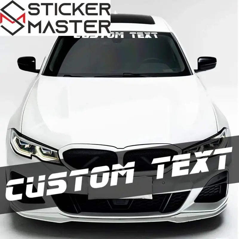 Kişiye Özel Sticker | Racing Fontlu Ön Cam ve Tekne Decal (100cm) Sticker Master