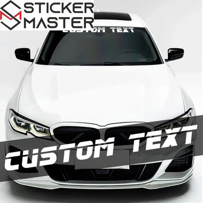 Kişiye Özel Sticker | Racing Fontlu Ön Cam ve Tekne Decal (100cm) Sticker Master