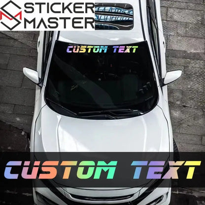 Kişiye Özel Sticker | Racing Fontlu Ön Cam ve Tekne Decal (100cm) Sticker Master