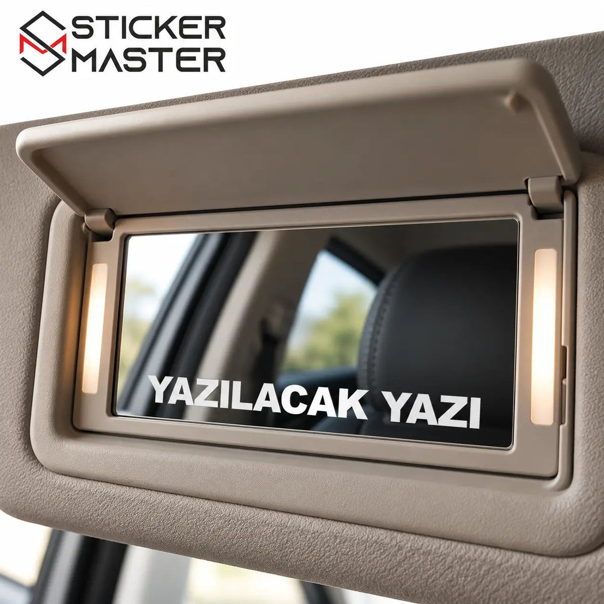 Kisiye Ozel Dikiz Aynasi Sticker – Isim ve Yazi | Tum Araclara Uyumlu gorsel