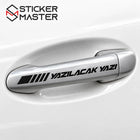 Kişiye Özel Kapı Kolu Sticker – İsim ve Yazı | Tüm Araçlara Uyumlu