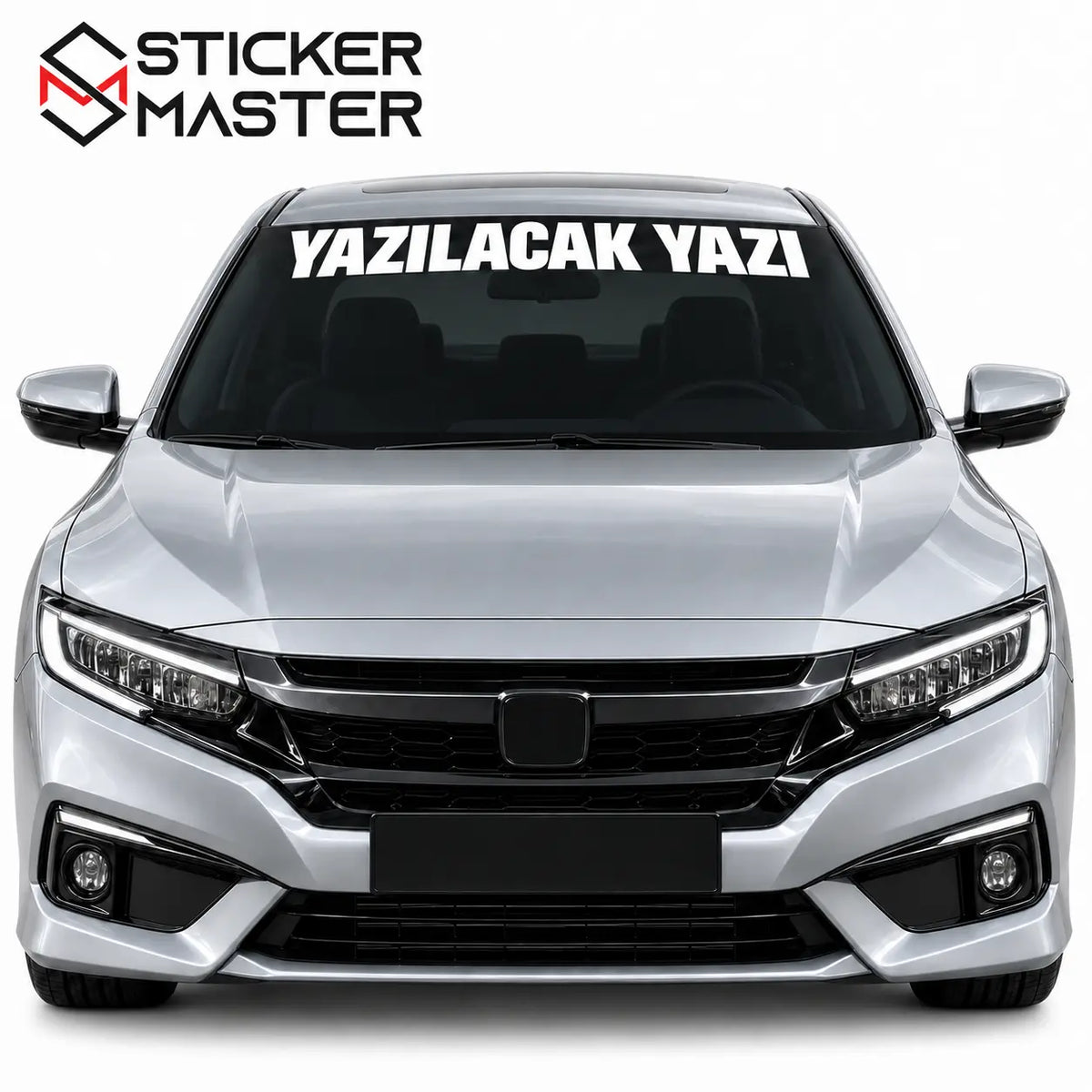 Kisiye Ozel On Cam Sticker – Isim ve Yazi | Tum Araclara Uyumlu-10