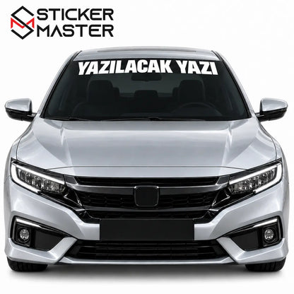 Kisiye Ozel On Cam Sticker – Isim ve Yazi | Tum Araclara Uyumlu-10