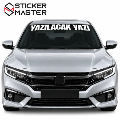 Kisiye Ozel On Cam Sticker – Isim ve Yazi | Tum Araclara Uyumlu-11