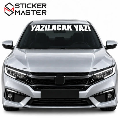 Kisiye Ozel On Cam Sticker – Isim ve Yazi | Tum Araclara Uyumlu-12