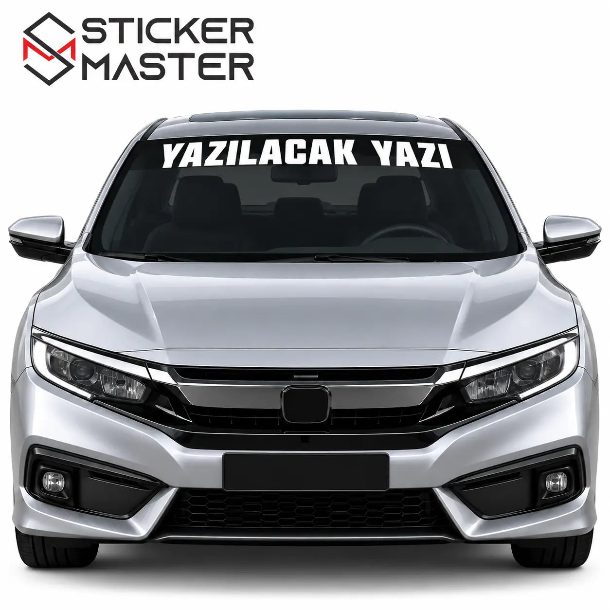Kisiye Ozel On Cam Sticker – Isim ve Yazi | Tum Araclara Uyumlu-3