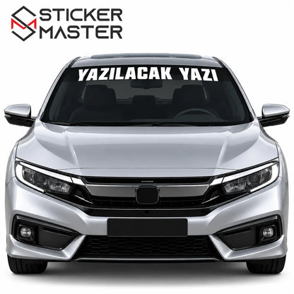 Kisiye Ozel On Cam Sticker – Isim ve Yazi | Tum Araclara Uyumlu-3
