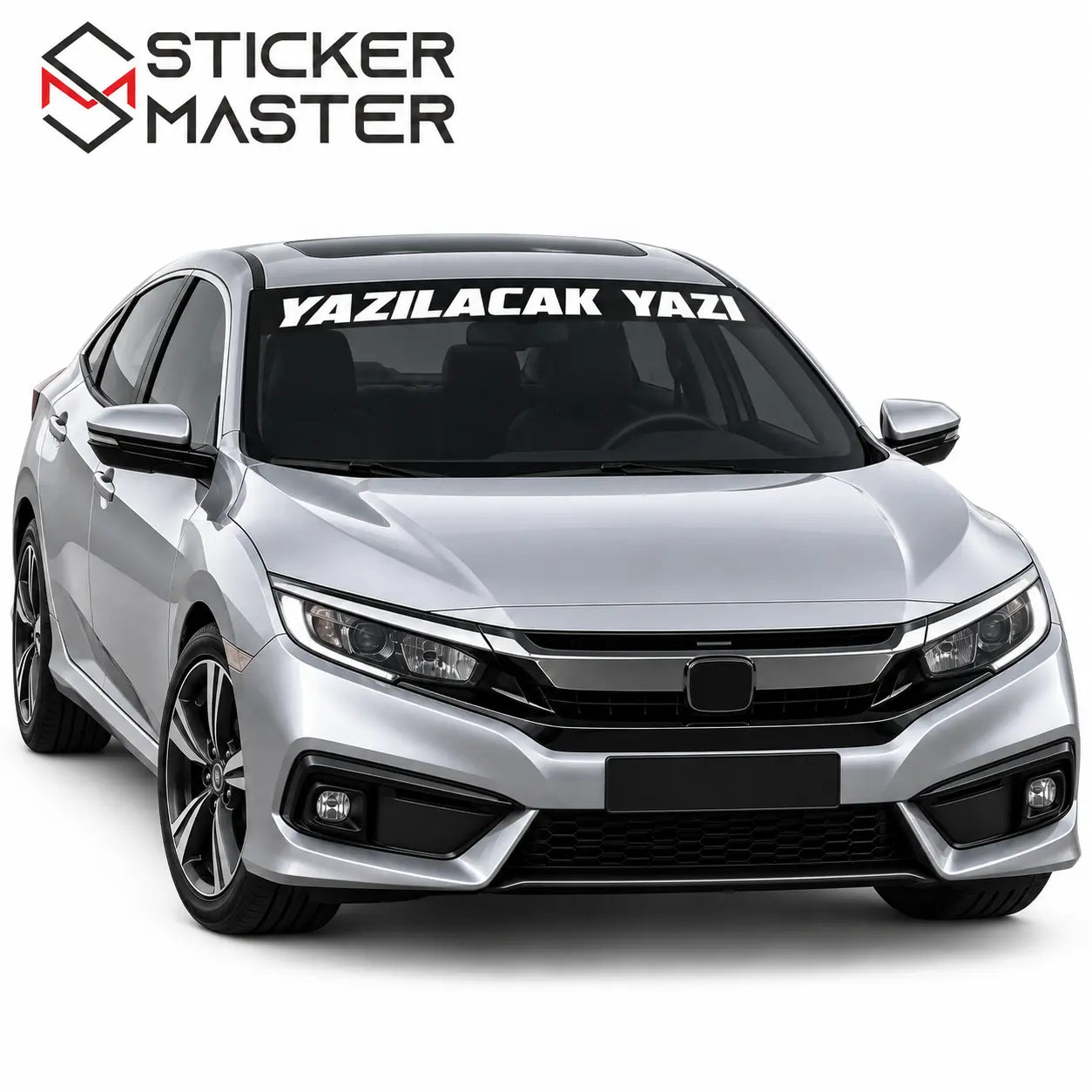 Kisiye Ozel On Cam Sticker – Isim ve Yazi | Tum Araclara Uyumlu-4