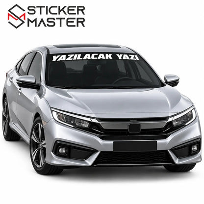 Kisiye Ozel On Cam Sticker – Isim ve Yazi | Tum Araclara Uyumlu-4