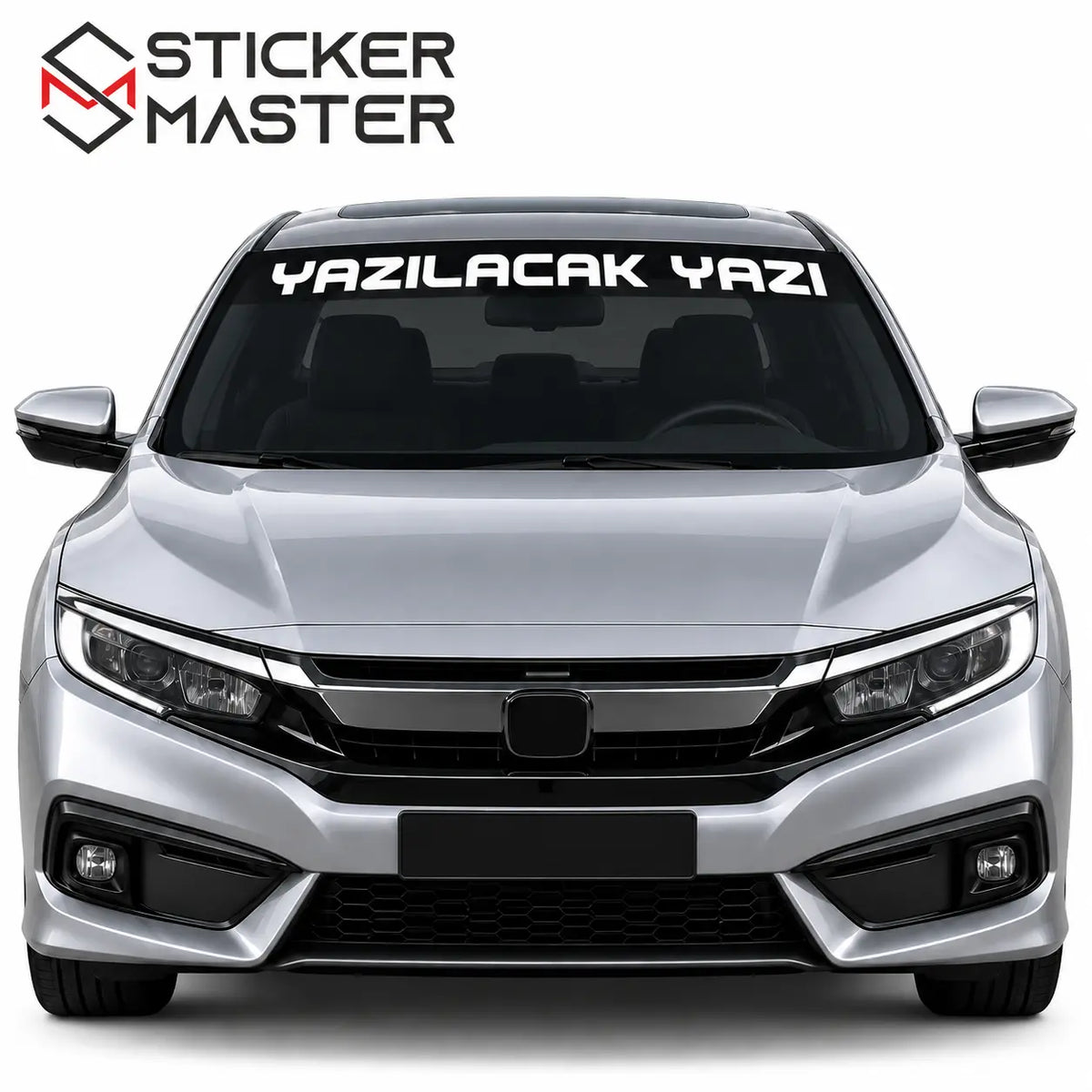 Kisiye Ozel On Cam Sticker – Isim ve Yazi | Tum Araclara Uyumlu-5