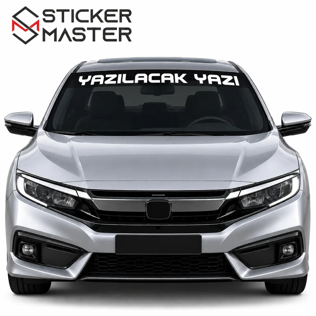 Kisiye Ozel On Cam Sticker – Isim ve Yazi | Tum Araclara Uyumlu-5