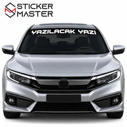 Kisiye Ozel On Cam Sticker – Isim ve Yazi | Tum Araclara Uyumlu-5