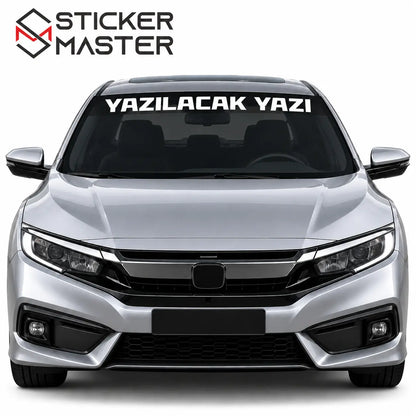 Kisiye Ozel On Cam Sticker – Isim ve Yazi | Tum Araclara Uyumlu-6