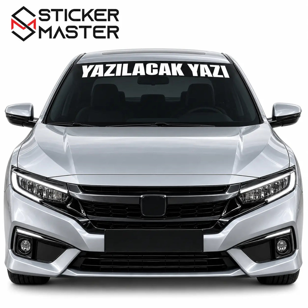 Kisiye Ozel On Cam Sticker – Isim ve Yazi | Tum Araclara Uyumlu-8