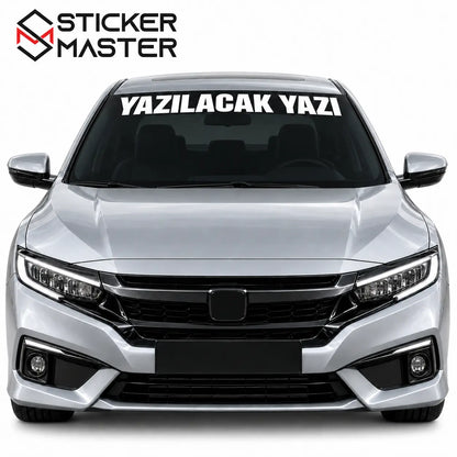 Kisiye Ozel On Cam Sticker – Isim ve Yazi | Tum Araclara Uyumlu-9