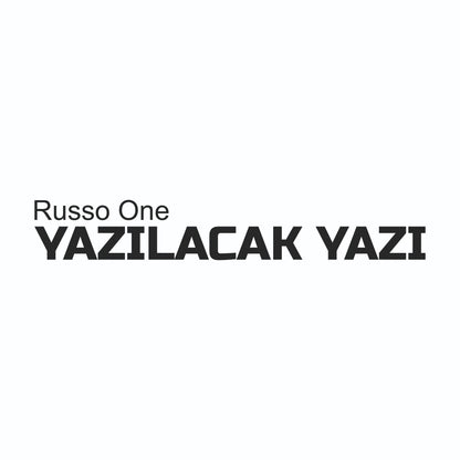 Kisiye Ozel On Cam Sticker – Isim ve Yazi | Tum Araclara Uyumlu-Russo-One