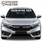 Kişiye Özel Ön Cam Sticker – İsim ve Yazı | Tüm Araçlara Uyumlu