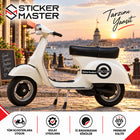 Kişiye Özel Vespa Sticker | İsimli Scooter Vinil Etiket | Sticker Master