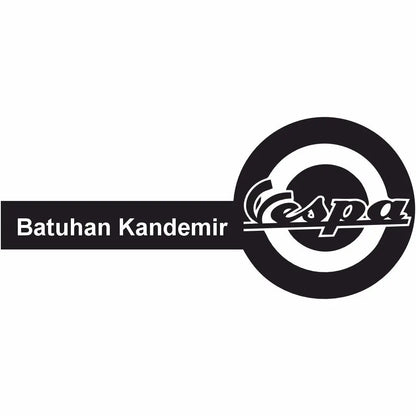 Kişiye Özel Vespa Sticker beyaz arka plan ürün mockup görseli