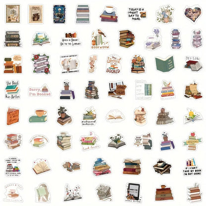 Vintage Kitap Sticker Seti 61’li | Sticker Master - Sticker Master