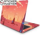 Kızıl Gezegen Laptop Sticker - Uzay Macerası Tasarımı | Sticker Master