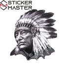 Kızılderili Sticker Kabile Şefi Figürü 12cm | Sticker Master