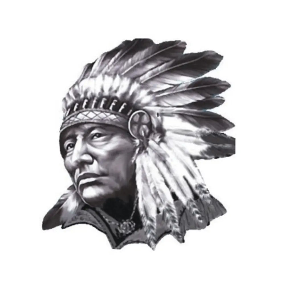 Kızılderili Sticker Kabile Şefi Figürü 12cm | Sticker Master - Sticker Master