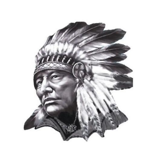 Kızılderili Sticker Kabile Şefi Figürü 12cm | Sticker Master - Sticker Master