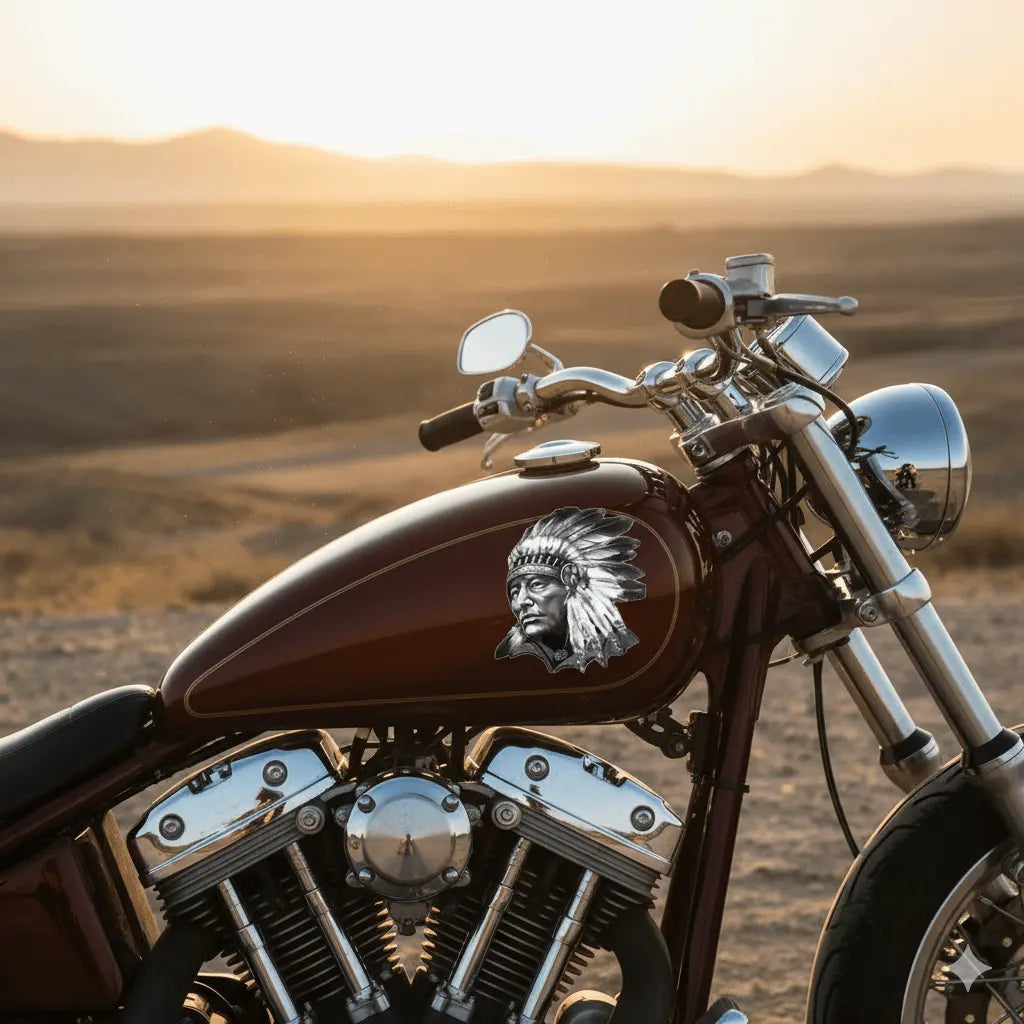 Kızılderili Sticker Kabile Şefi Figürü 12cm | Sticker Master - Sticker Master