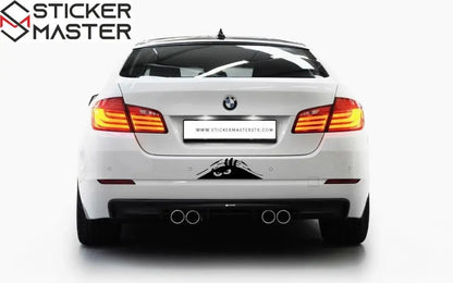 Sticker Master Bagajdan Bakan Adam Oto Sticker Motor, Kask, Laptop, Araba, Oto Araç İçin Dayanıklı Etiket Decal