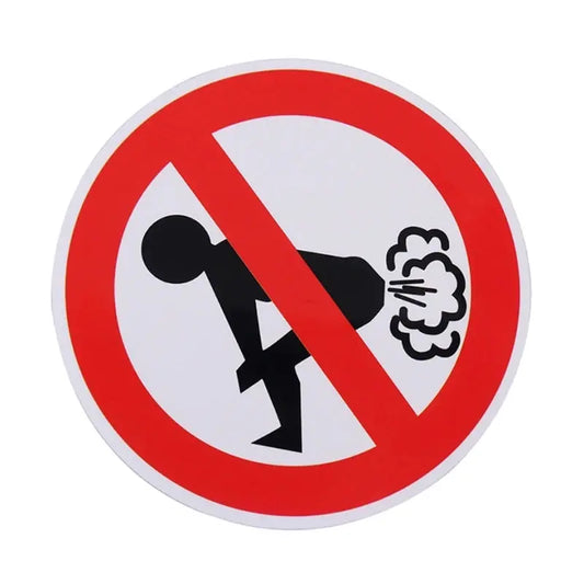 Komik Araba Sticker - Osurma Yasak Etiket - Dayanıklı Yapıştırma Çıkartma - Sticker Master