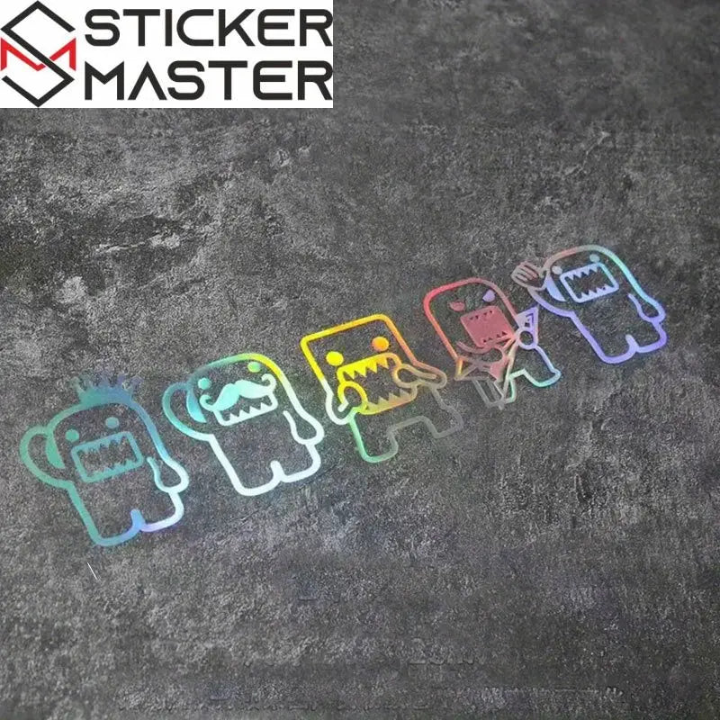 Funny Reflective Car Sticker Car Side Window Rear Windshield Decorative Waterproof Sticker Electric Motorcycle Notebook Sticker Sticker Master