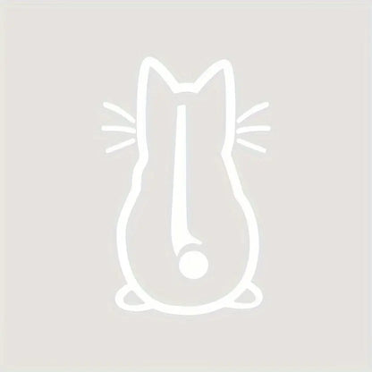 Komik Kedi Arka Cam Stickerı 19x29,5 | Sticker Master Sticker Master