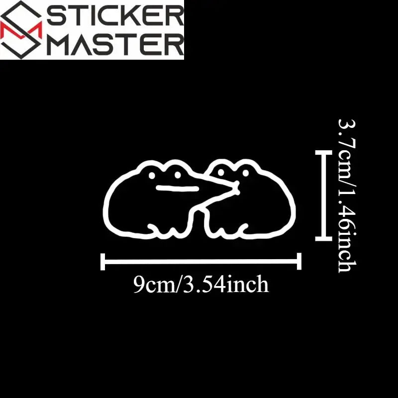 Komik Sticker | Orta Parmak Yapan Çöp Adam Oto ve Moto Decal (9 cm) Sticker Master