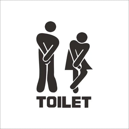 Komik Tuvalet Kapı Sticker Modelleri | WC ve Banyo Dekoru - Sticker Master