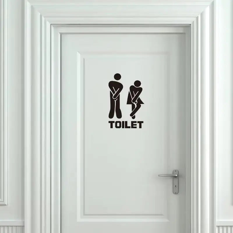 Komik Tuvalet Kapı Sticker Modelleri | WC ve Banyo Dekoru - Sticker Master