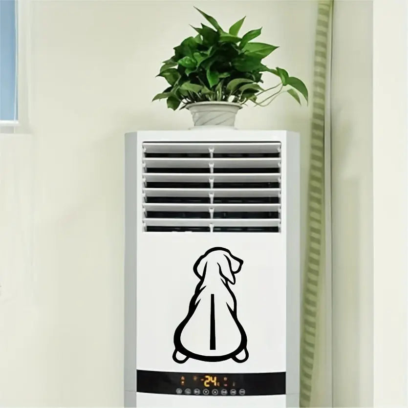 Köpek Araba Sticker | Minimalist Silüet Arka Cam Çıkartması | Sticker Master - Sticker Master