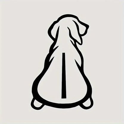 Köpek Araba Sticker | Minimalist Silüet Arka Cam Çıkartması | Sticker Master - Sticker Master