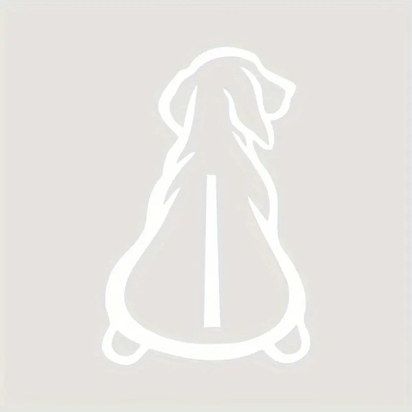 Köpek Araba Sticker | Minimalist Silüet Arka Cam Çıkartması | Sticker Master - Sticker Master