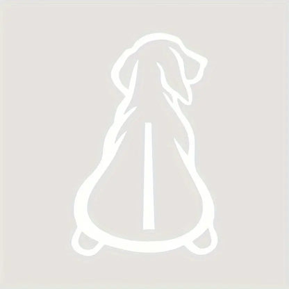 Köpek Araba Sticker | Minimalist Silüet Arka Cam Çıkartması | Sticker Master - Sticker Master