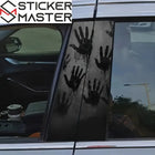 Korku El İzi Sticker | B Sütunu İçin Zombi Eli Desenli Koruyucu Decal (2 Adet - 50cm)