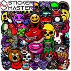 Korku Sticker Seti | 50 Parça Kafatası & Canavar Paketi | Sticker Master