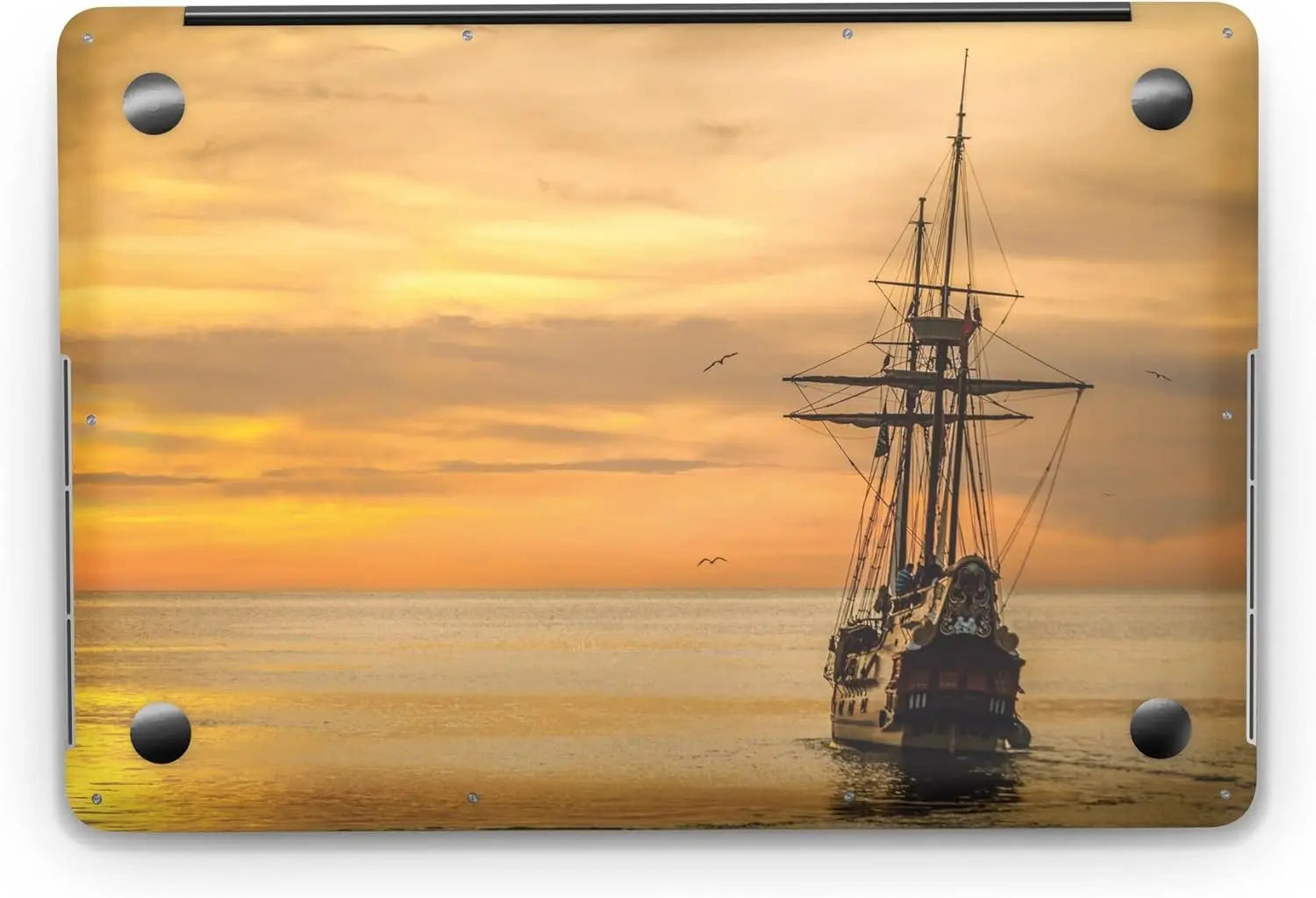 Sticker Master Sunset And Sailboat Evrensel Sticker Dizüstü Bilgisayar Vinil Sticker Decal 12" 13" 13.3" 14" 15" 15.4" 15.6 inç Dizüstü Bilgisayar Çıkartma Koruyucu Macbook Asus Acer Hp Lenovo Huawei Dell İçin - Sticker Master