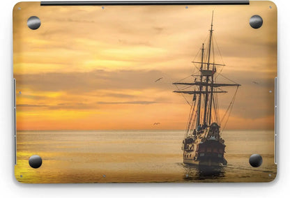Sticker Master Sunset And Sailboat Evrensel Sticker Dizüstü Bilgisayar Vinil Sticker Decal 12" 13" 13.3" 14" 15" 15.4" 15.6 inç Dizüstü Bilgisayar Çıkartma Koruyucu Macbook Asus Acer Hp Lenovo Huawei Dell İçin - Sticker Master
