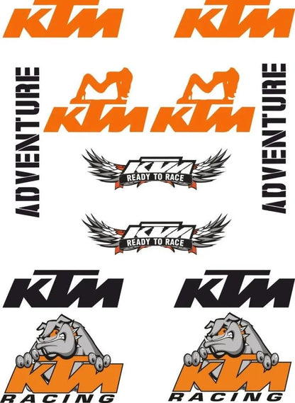 Sticker Master Ktm Sticker Motor, Kask, Laptop, Araba, Oto Araç İçin Dayanıklı Etiket Decal