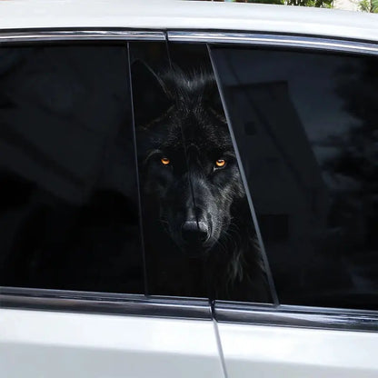 Mavi Gözlü Kurt Yan Direk Sticker Seti (2 Adet) | Sticker Master - Sticker Master