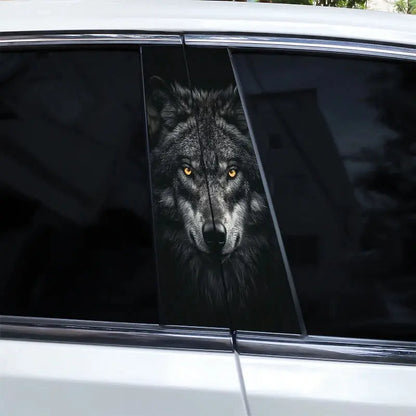 Mavi Gözlü Kurt Yan Direk Sticker Seti (2 Adet) | Sticker Master - Sticker Master