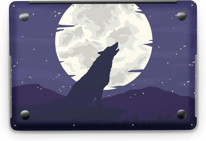 Sticker Master Wolf And Moon Evrensel Sticker Dizüstü Bilgisayar Vinil Sticker Decal 12" 13" 13.3" 14" 15" 15.4" 15.6 inç Dizüstü Bilgisayar Çıkartma Koruyucu Macbook Asus Acer Hp Lenovo Huawei Dell İçin - Sticker Master