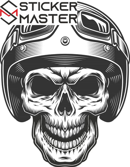 Sticker Master Skull Motor Kask Kurukafa Gözlük Sticker Motor, Kask, Laptop, Araba, Oto Araç İçin Dayanıklı Etiket Decal
