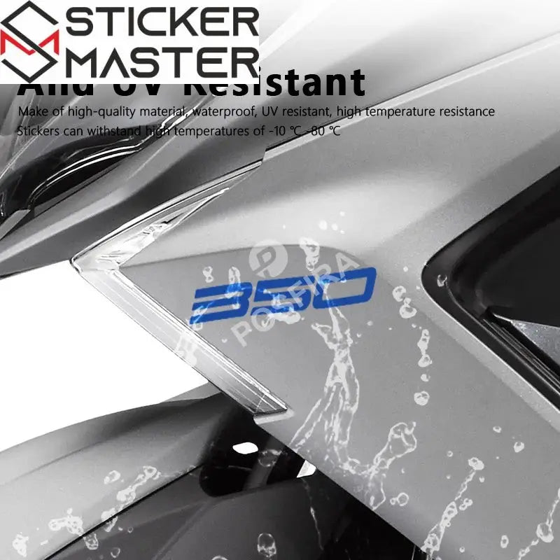 Kymco Downtown 350i Sticker | 2015-2020 Uyumlu 350 Model Yazısı (Çift) Sticker Master
